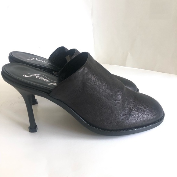 Free People Women’s Leila Stiletto Heeled Slouch Leather Mule Size 39/9 - Picture 3 of 13